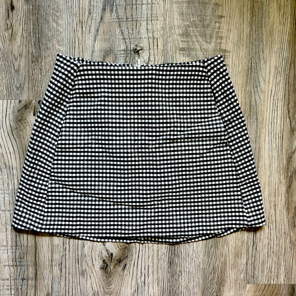 UO Gingham Mini Skirt
